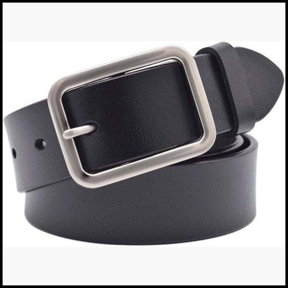 Genuine Leather Belt with Pin Buckle for Jeans main image 5